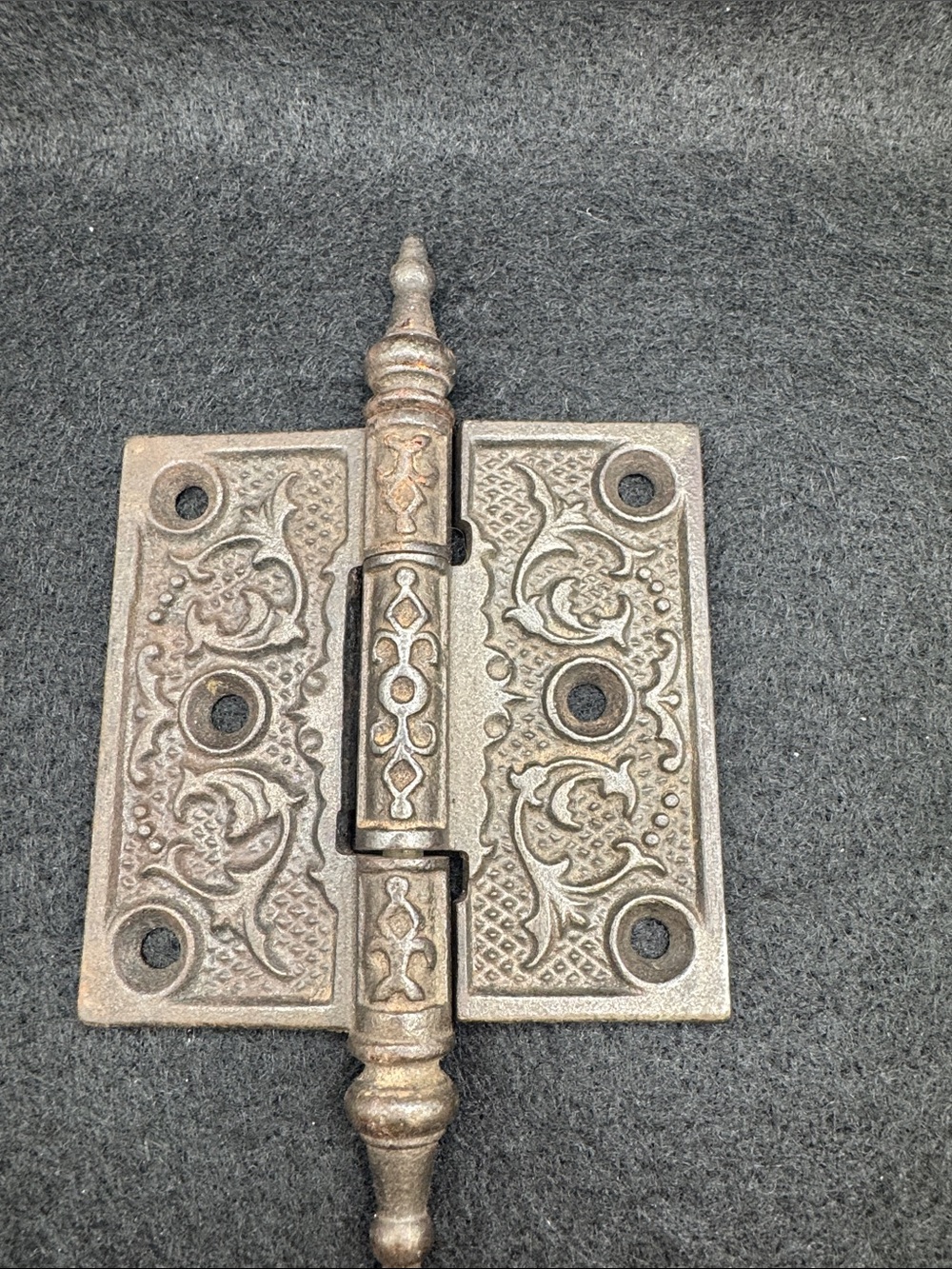 Ornate Vintage Ornate Cast Iron Door Hinge